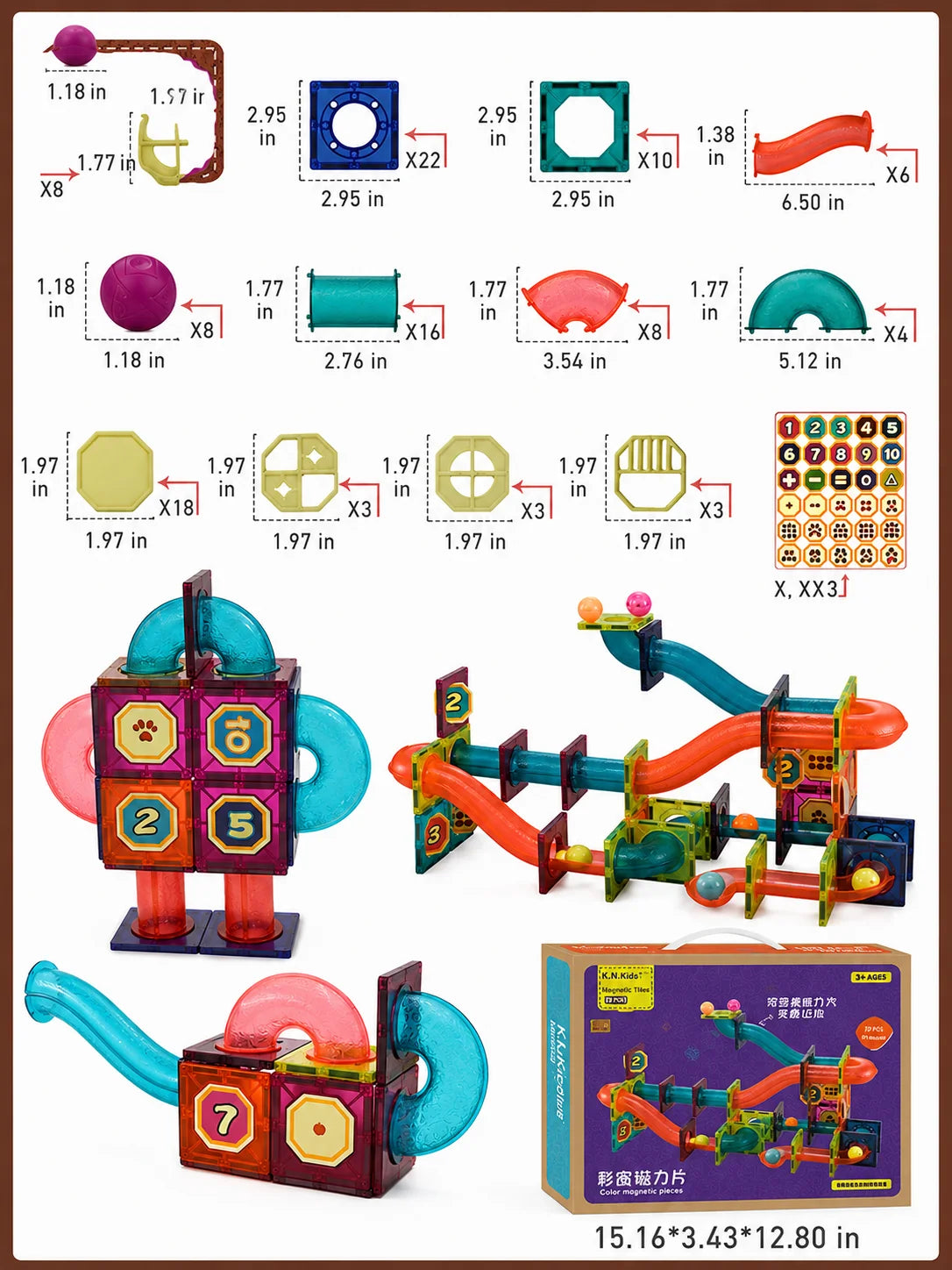 Newkey Baby Building Block Educational Toy