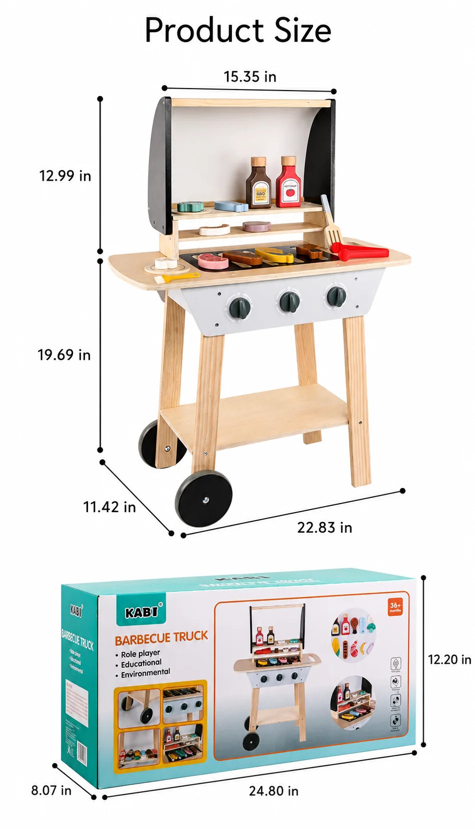Nordic Style Baby Simulation Kitchen Toy